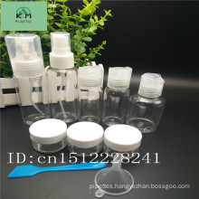 Travel Bottle Set with Fine Mist Sprayer/Screw/Fip/Disc Top Cap Bottle Travel Set Packaging